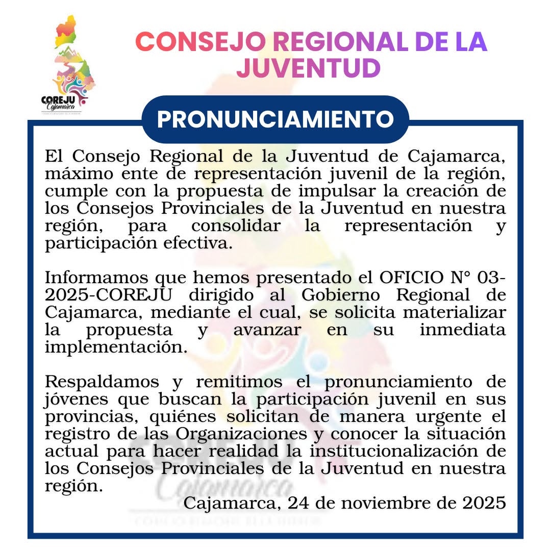 Impulso de Consejos Provinciales de la Juventud